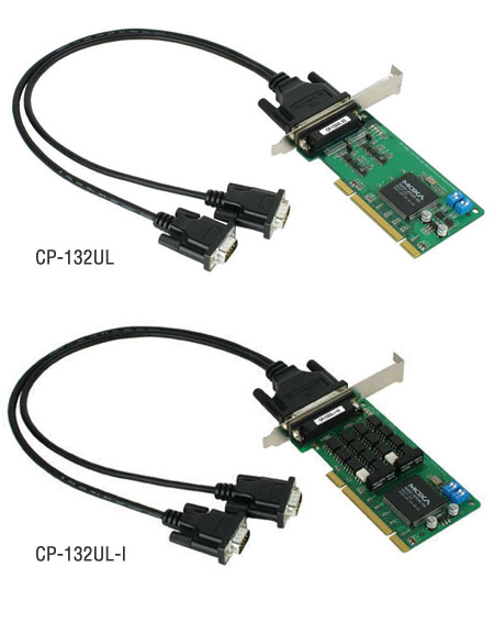 RS-422/485 kaart, Low Profile, 2 porti, opt. Isol. 2KV + DB9M kaabel