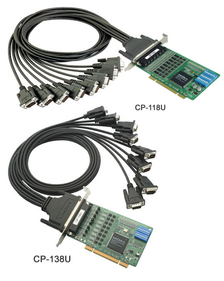 RS-422/485 PCI kaart, 8 porti