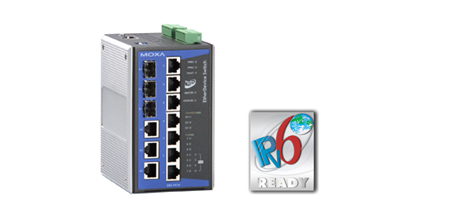 Switch: 3 x 10/100BaseT(X), 4 x 10/100BaseT(X) PoE, 3 x 10/100/1000BaseT(X) või 100/1000BaseSFP, 0 kuni 60°C