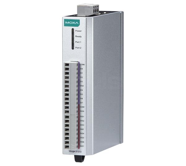 Ethernet I/O server, 8 x DI, 8 x DIO, 2 x port Ethernet switch, -40 kuni 75°C