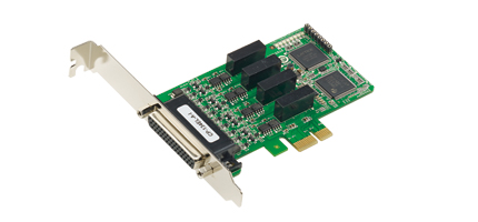 RS-422/485 PCIe kaart, Low Profile, 4 porti + DB9M kaabel (4 kV surge and 2 kV electrical isolation)