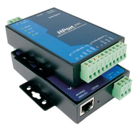 RS-422/485 server, 2 porti, 0 kuni 55°C, opt. Isol. 2KV + toiteplokk