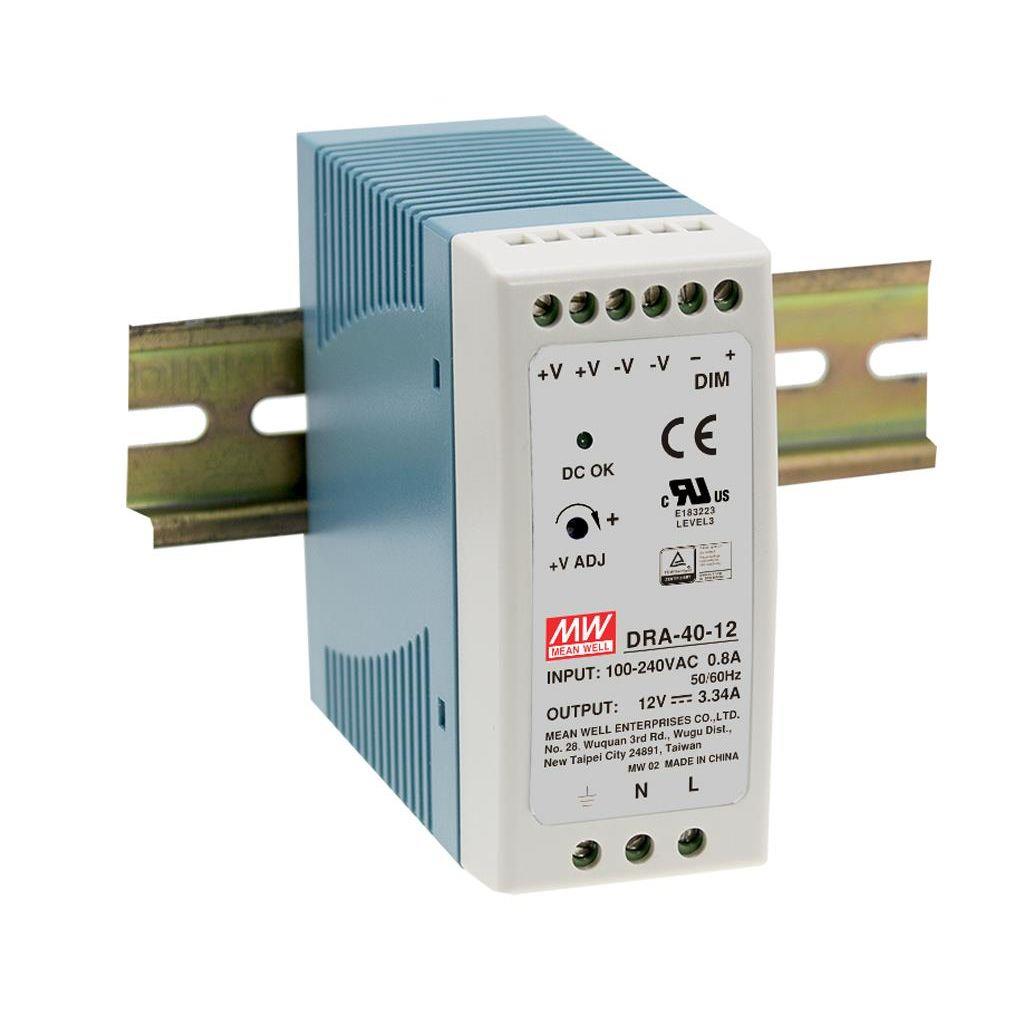 Toiteplokk DIN-liistule 40W 24V 1.7A