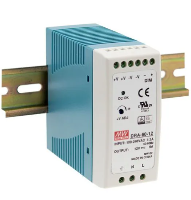 DIN rail power supply 60W 12V 5A