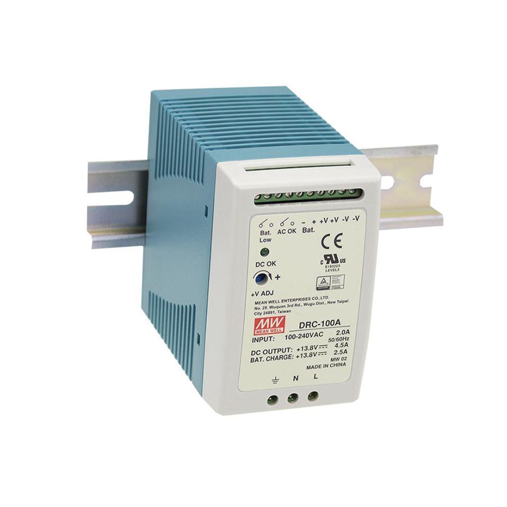Toiteplokk DIN-liistule 100W 27.6V 3.5A, 27.6V 1.25A