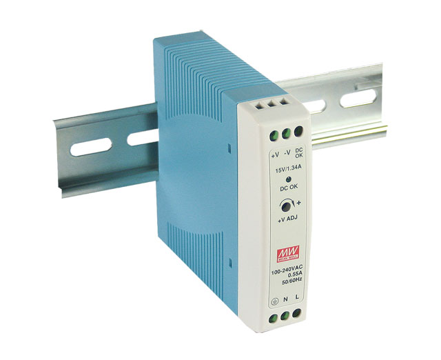 DIN rail power supply 24W 24V 1A