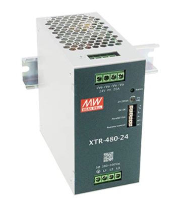 [XTR-480-24] Toiteplokk DIN-liistule 480W 24V 20A