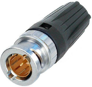 Koaksiaalpistik BNC RG59/HD SDI -isane pigistatav 75R, TSK1078, Belden 4505R, NEUTRIK