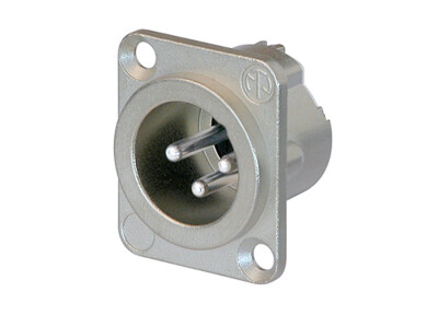 [NC3MD-LX] XLR 3 pistik paneelile, nikkel NC3MD-LX