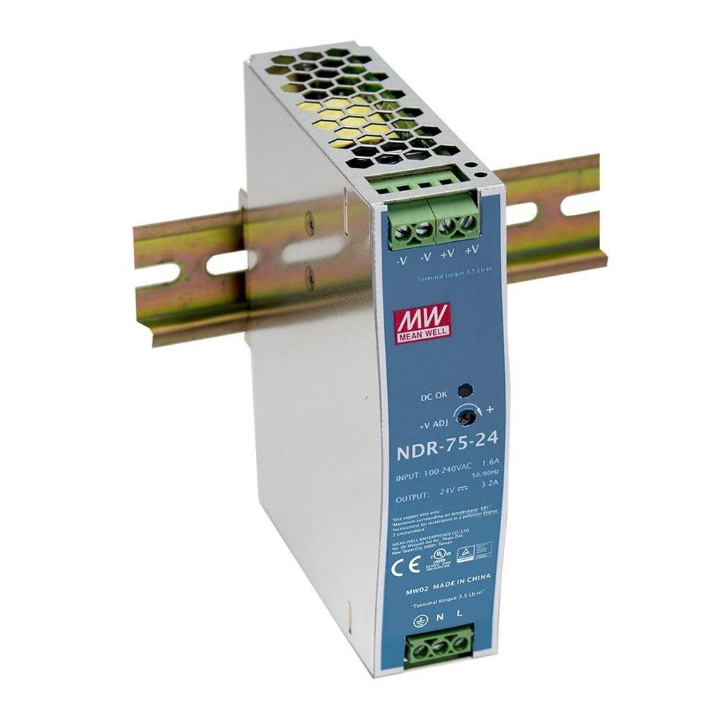 Toiteplokk DIN-liistule 75W 12V 6.3A