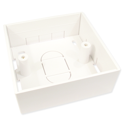 AFL HS Single Gang Back Box - White - 86x 86x 37mm - SINGLES