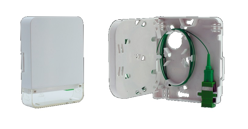 [CSB11] FO seinakarp 1-2 kiudu 1xSC simplex/LC duplex plastik tühi