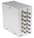 FO DIN-rail karp 12xST singlemode adapteritega