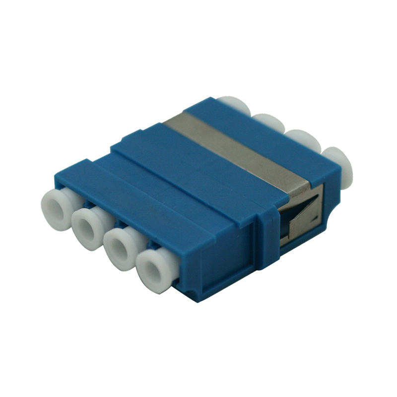 [LCQUADBLUE-W] Adaptor LC SM Blue - ZR - QD - Metal Clip - Flange - STD