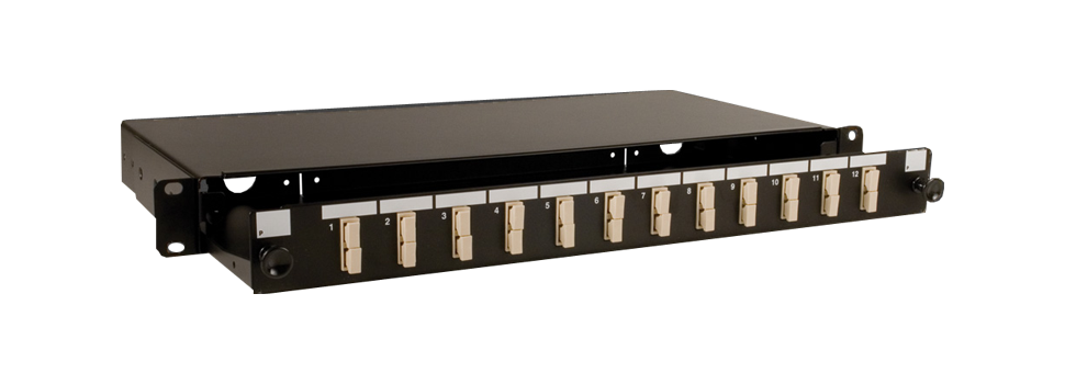 [S07XXX00-UB] Sliding Panel Black 12 Port (SCD/LCQ) UNLOADED