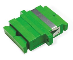 Adaptor SC APC Green - ZR - DX - Metal Clip - Flange - STD