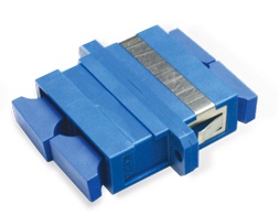 FO adapter singlemode SC duplex sinine