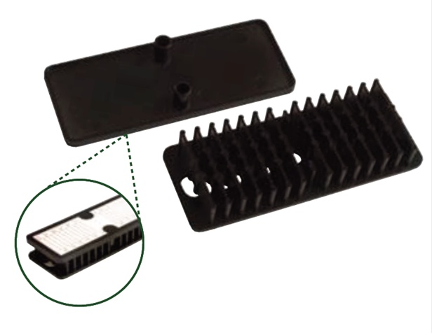 Accessory Black 9005 12/24 Splice Bridge & Lid Label & Double - sided pad attached