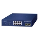 8-Port 10/100/1000T + 2-Port 1000X SFP Web Smart Ethernet Switch