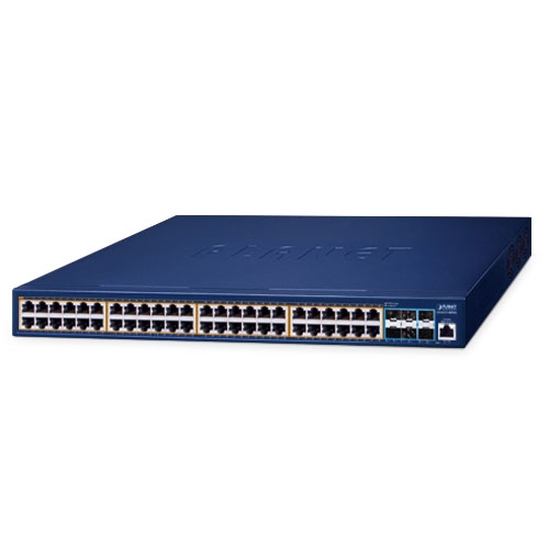 [GS-6311-48P6X] Switch: 48 x 10/100/1000Mbps PoE+, 6 x SFP+, 1 x RJ-45 console, Layer 3