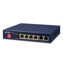 4-Port 10/100/1000T 802.3at PoE + 2-Port 10/100/1000T Desktop Switch