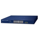 16-Port 10/100/1000T 802.3at PoE + 2-Port 1000X SFP Gigabit Ethernet Switch