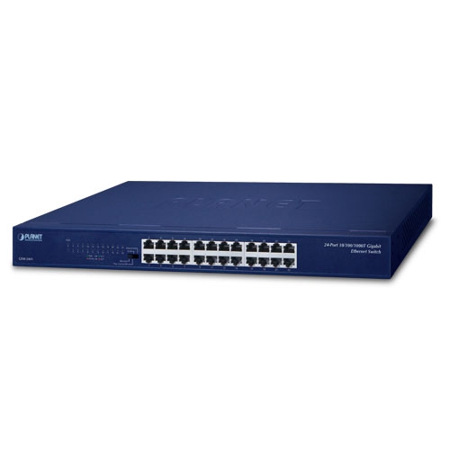 [GSW-2401] Switch: 24 x 10/100/1000Mbps, metallist, Standard, Flow Control Off, VLAN, Extend, räkitav