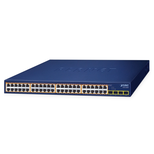 [GSW-5240HP] 48-Port 10/100/1000T 802.3at PoE + 4-Port 1000X SFP Gigabit Ethernet Switch