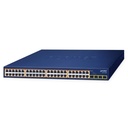 48-Port 10/100/1000T 802.3at PoE + 4-Port 1000X SFP Gigabit Ethernet Switch