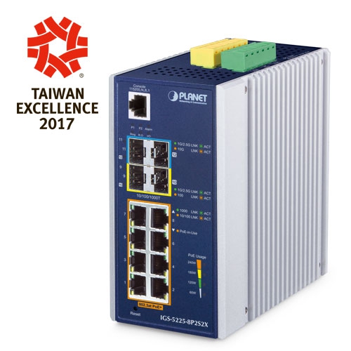 Switch: 8 x 10/100/1000Mbps PoE+, 2 x 1G/2.5G SFP, 2 x SFP+, 1 x RJ-45 console, Layer 3