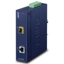 IP30 Industrial 10/100/1000T to 100/1000X SFP Gigabit Media Converter (-40 to 75 degree C, dual 12~48V DC/24V AC)