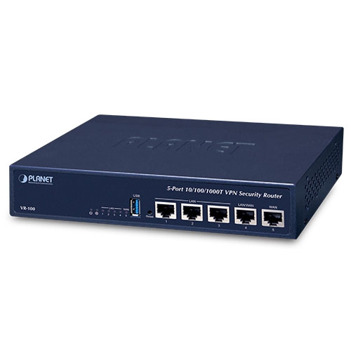 VPN Ruuter: 5 x 10/100/1000BASE-T, 3 x LAN, 1 x LAN/WAN, 1 x WAN, Firewall, Dual wan, Load Balance, Cyber Security