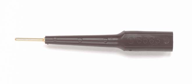 Testriotsik 0,76mm piniga, 3A, 4mm banaanpesaga, must