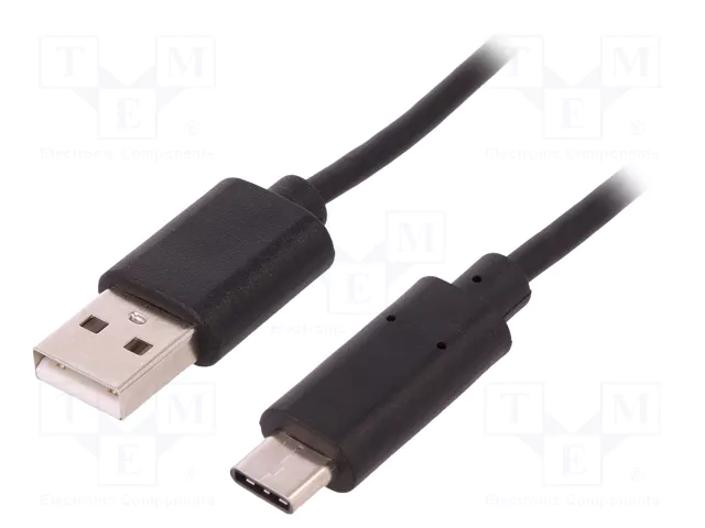 [QOLTEC-50489] CBL USB2.0 A PLUG TO C PLG 1.5m RM01