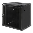 Seinakapp 12U 635x450x600 perforeeritud uks, k,l,s, eemaldatavad küljed, must