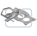 QuSpot Stainless steel mounting Stainless steel mounting kit for QuSpot (316 and A4 fasteners)