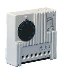 SK Hygrostat, 24-230 V, 1~, 12-75 V (DC), Colour RAL 7035, WHD: 71x71x33.5mm