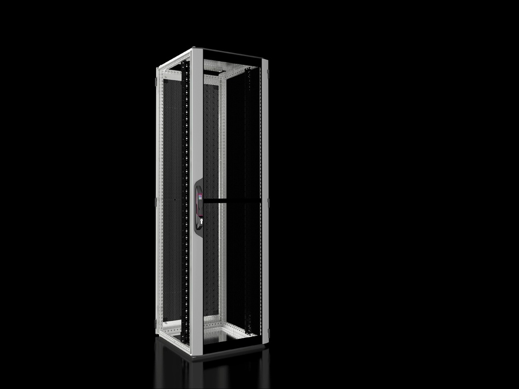 VX IT, 19" mounting angles, standard, front and rear, vented, WHD: 800 x 2000 x 800 mm, 42 U