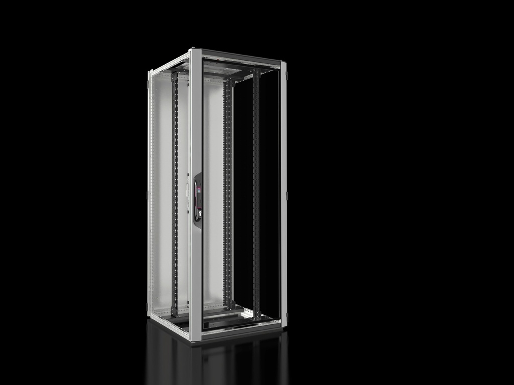 Seadmekapp VX IT 42U 2000x800x800 k,l,s, klaasuks, hall, ilma külgpaneelideta