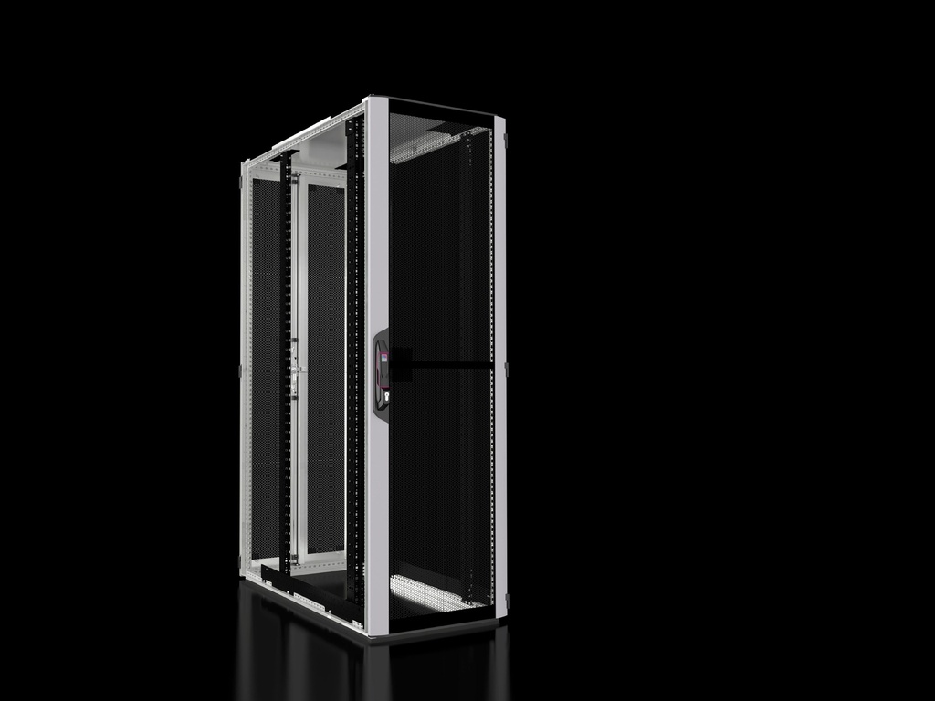 [5315118] Seadmekapp VX IT 47U 2200x600x1200 k,l,s, perforeeritud uksed, hall, ilma külgpaneelideta