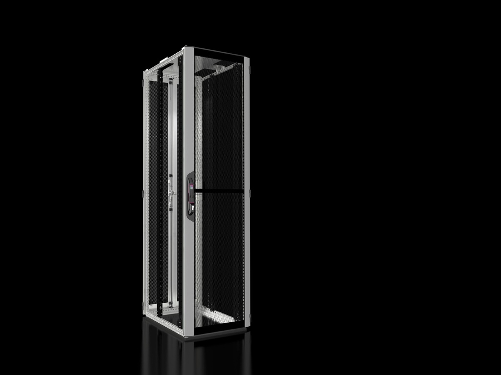 Seadmekapp VX IT 47U 2200x600x800 k,l,s, perforeeritud uksed, hall, ilma külgpaneelideta