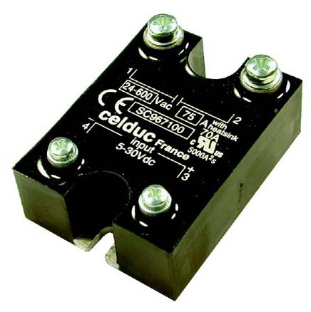 Pooljuhtrelee (SSR) 25A/400VAC/Juhtimispinge 5-30VDC