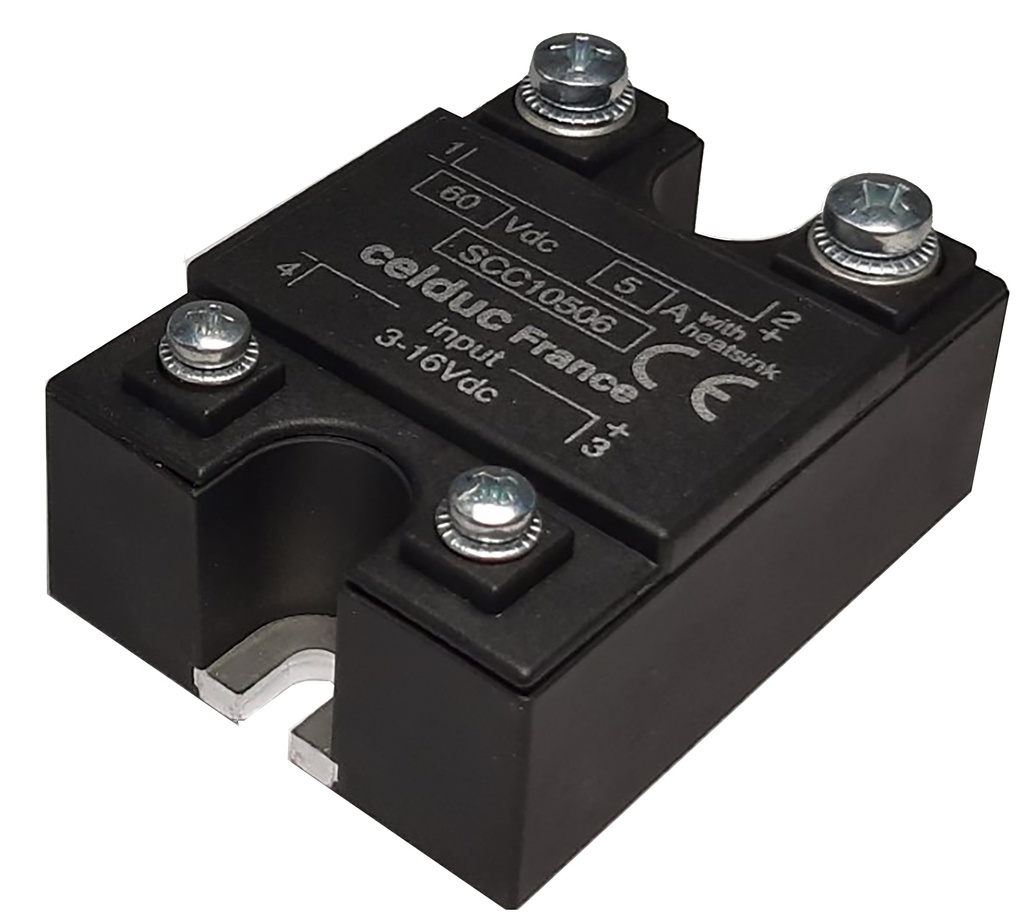 Pooljuhtrelee (SSR) 15 A - 60 VDC - Juhtimispinge 10-32 VDC
