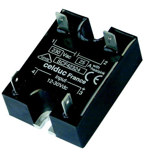 SSR 25A/230VAC/CTRL 12-30VDC/FASTON/VDR