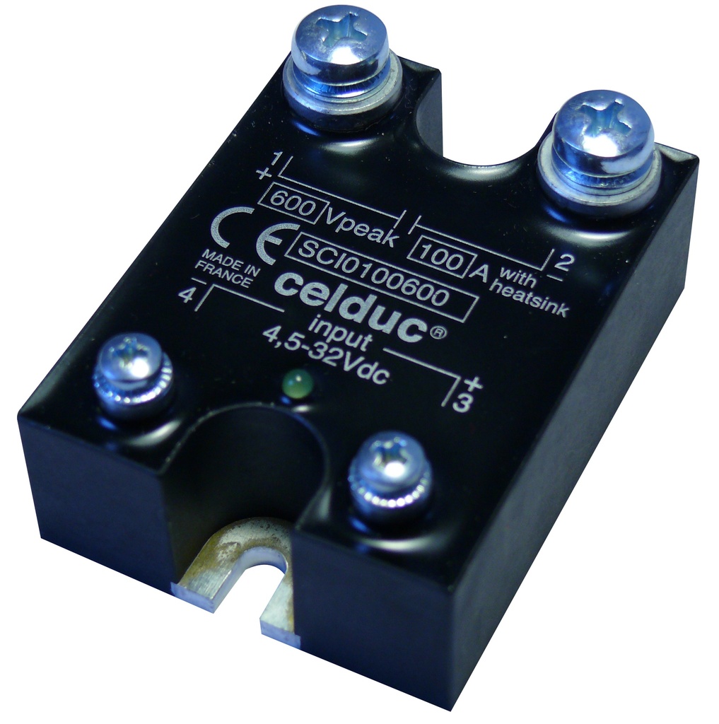 Pooljuhtrelee (SSR) 100A - 600VDC - Juhtimispinge 4,5-32VDC
