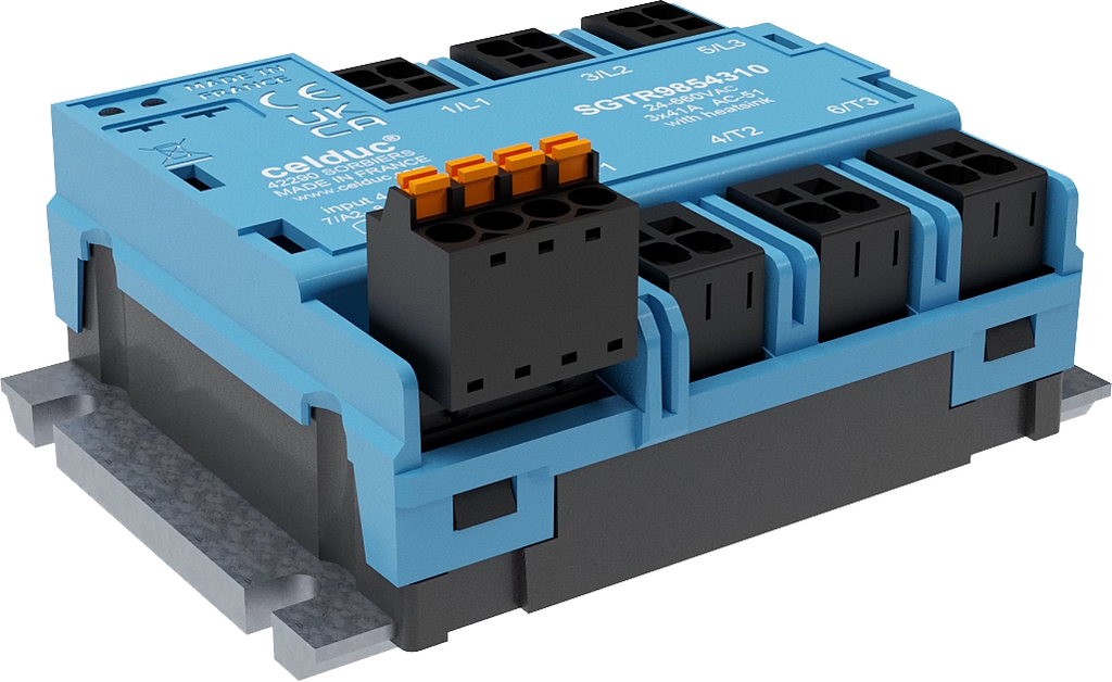 [SGTR9854310] ZC 3-faasiline Pooljuhtrelee (SSR) 3X41A/24-660VAC/TVS/Juhtimispinge 4-30VDC/IC regulaator