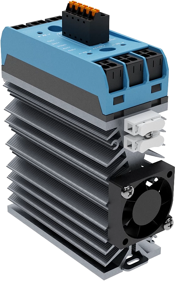 Pooljuhtrelee SSR, push in Kontaktorid 4X25A/24-580VAC/TVS/4 Juhtimispinge 10-30VDC/LED
