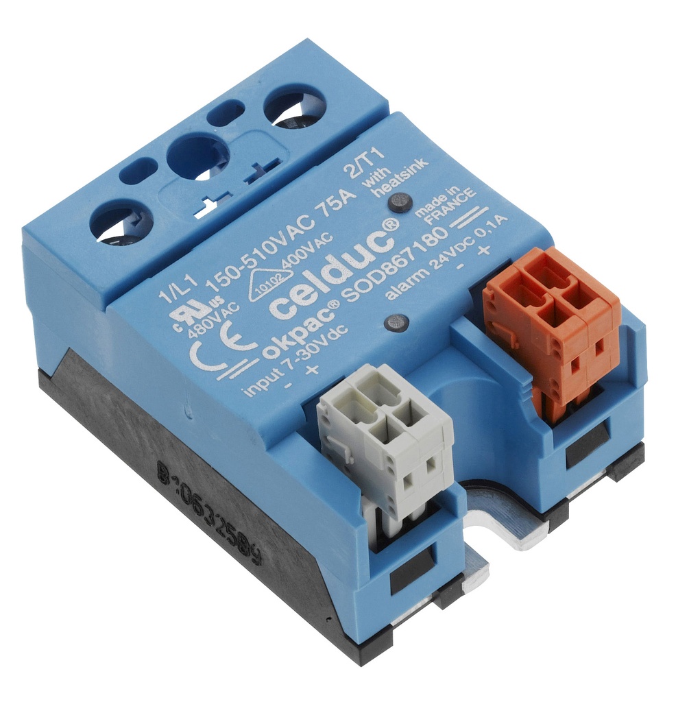 Pooljuhtrelee (SSR) 35A/50-265VAC/RC/Juhtimispinge 7-30VDC/LED/Diagnostika