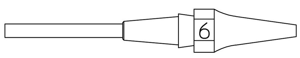 [XDSL6] XDSL 6 DESOLDER TIP 0.7X1.9 L 16.5MM