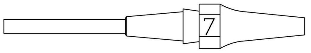 [XDSL7] XDSL 7 DESOLDER TIP 1.2X2.7 L 16.5MM